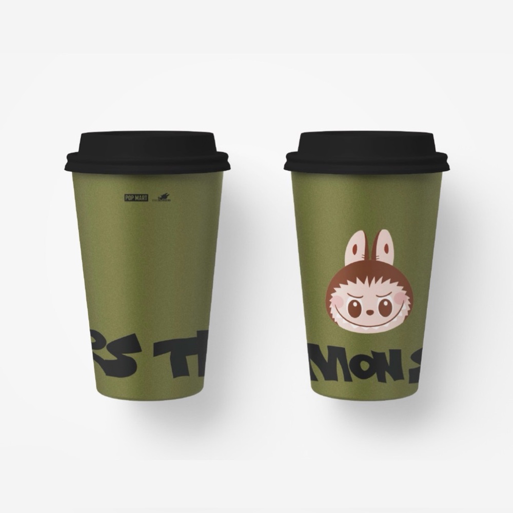 The Monsters Coffee Cup Labubu Stainless Steel Cup w/ Lid POPMART Exclusive NIB - Picture 7 of 8